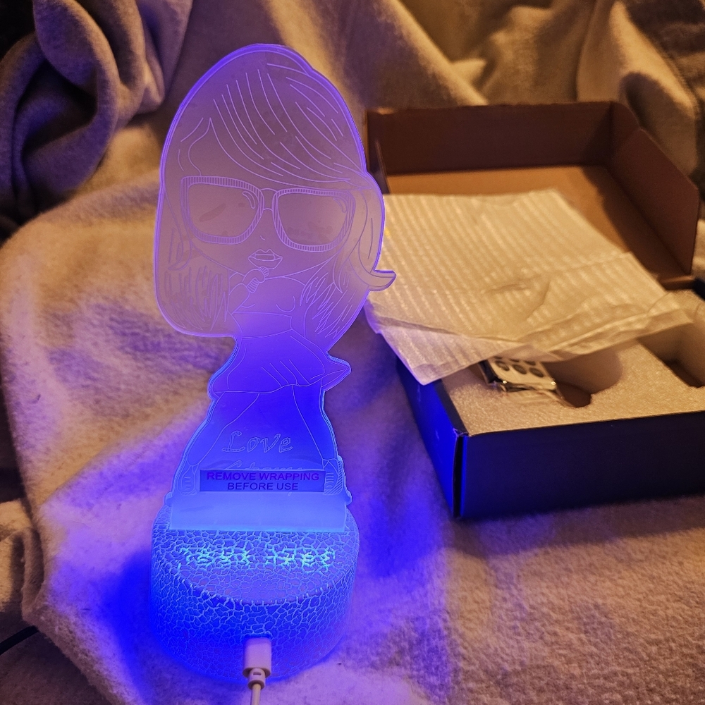 Taylor Swift Love Story Inspired 3D Night Light Lamp With Remote